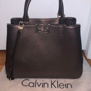 Calvin Klein Bronze Sachel Handbag NWOT